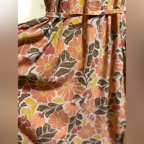 Marine Layer Emlyn Midi Floral Wrap Dress - Picture 8 of 9